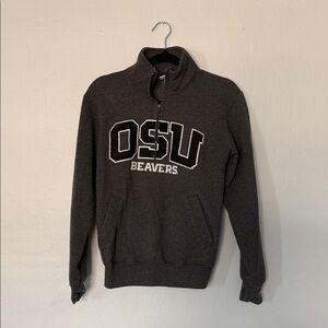 OSU Beavers Gray Quarter-Zip champion sweatshirt
